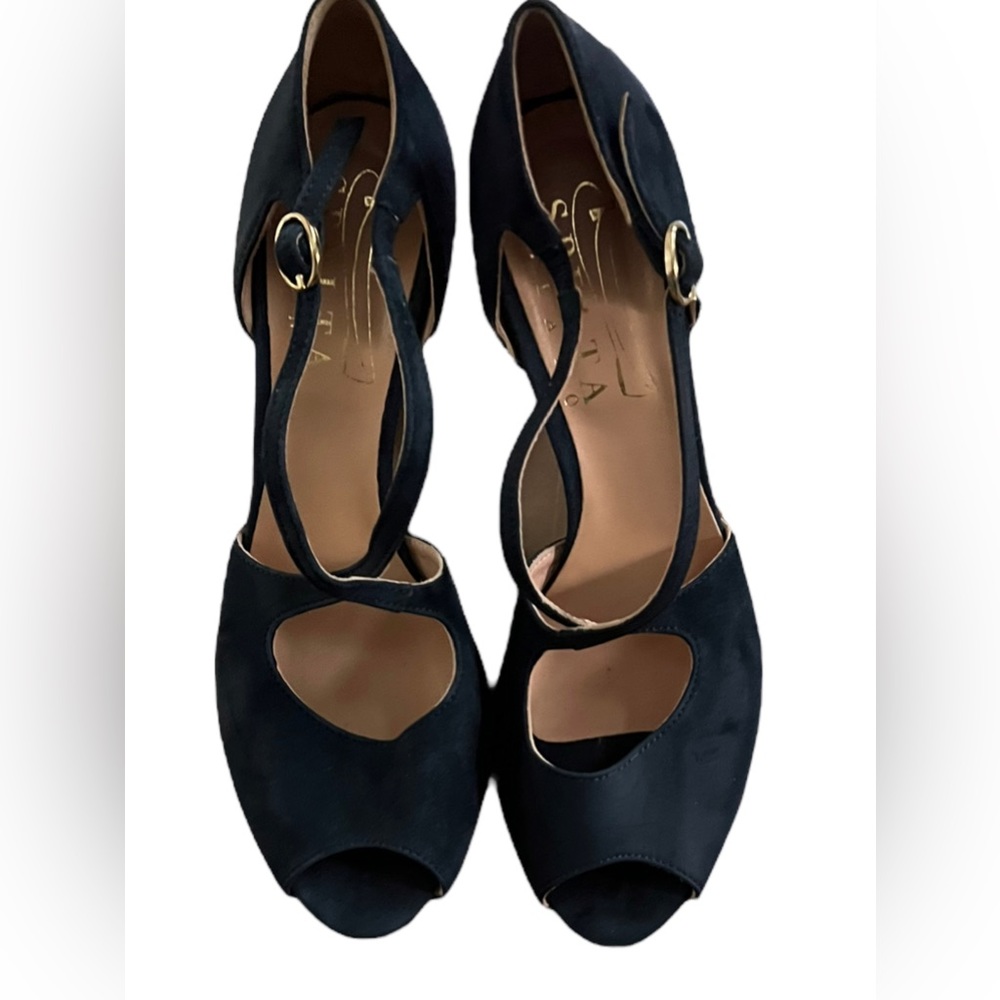 Spelta Milano suede Dance heels shoes made in Italy handmade craftsmanship
